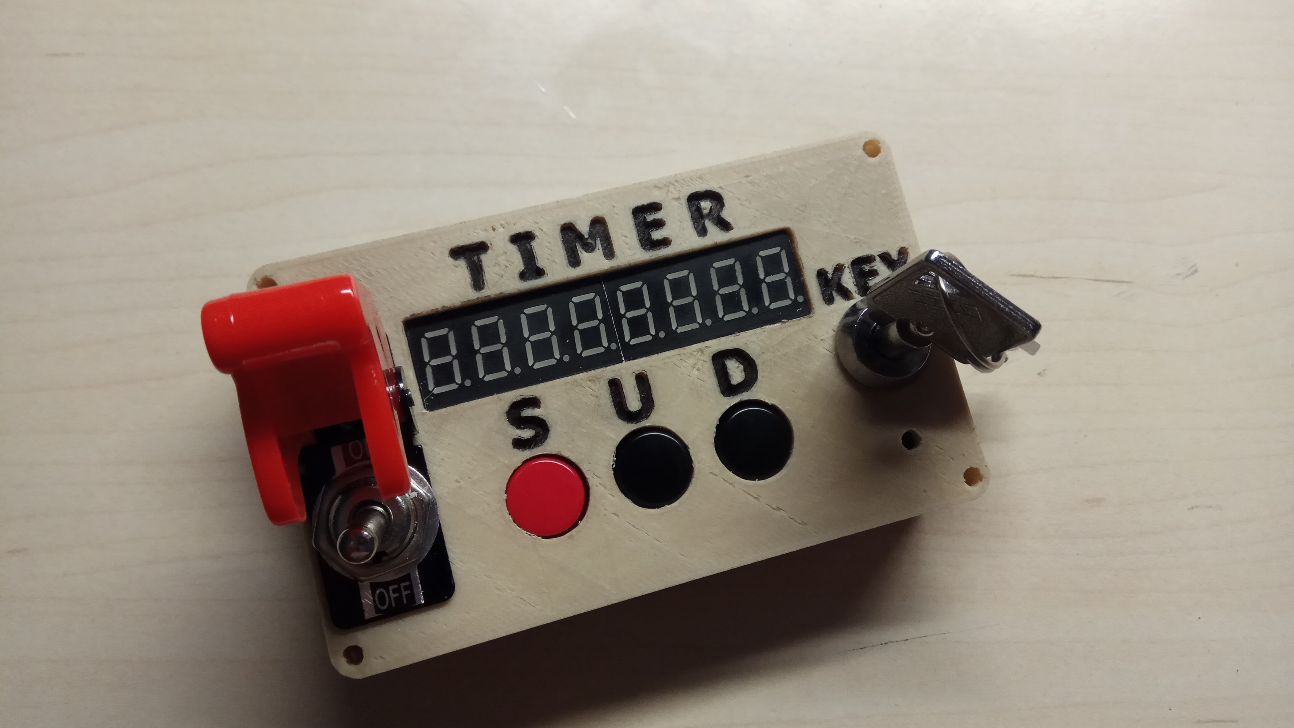 Arduino 8 Digit 7 Segment Display Timer - Rocket Style