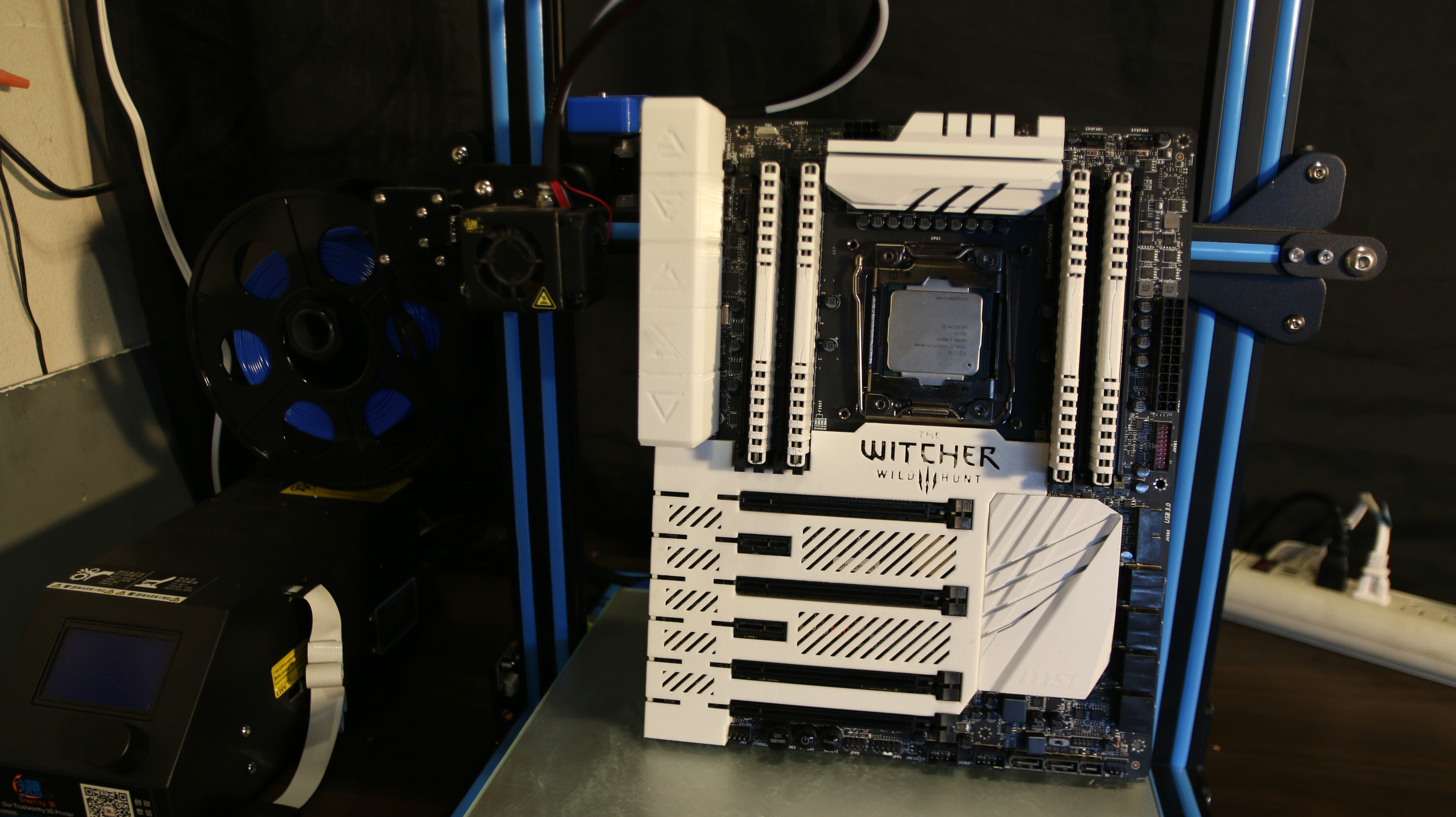 X99A SLI Plus Mobo shroud Witcher themed