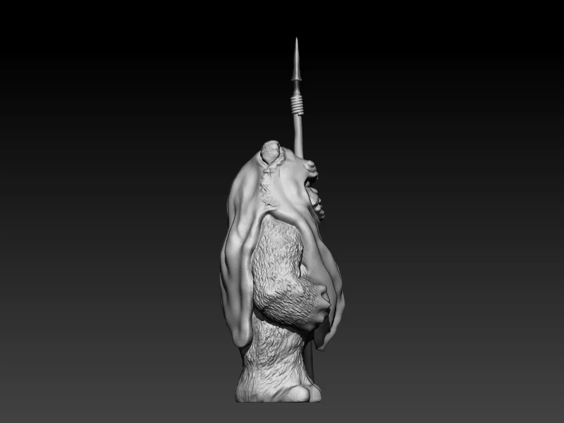 Ewok with spear