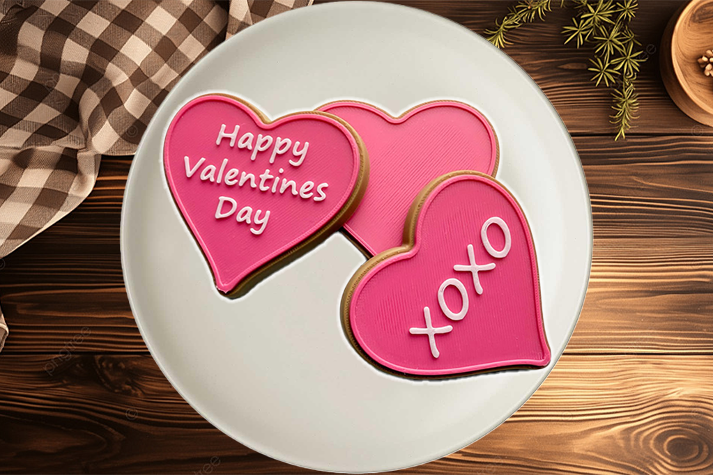 Valentine's Day Iced Sugar Cookie Customizable