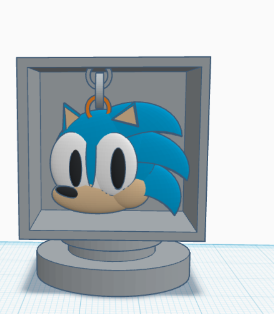 Sonic Box Powerup Keychains + DIsplay