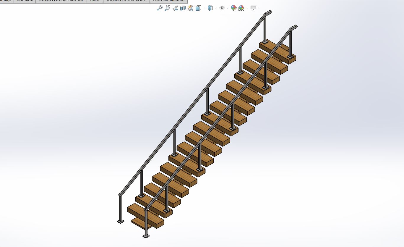 Simple Floating Stairs (Scale 1:96)