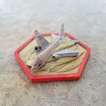 Wasteland Plane Crash (Compatible With Pocket Tactics)