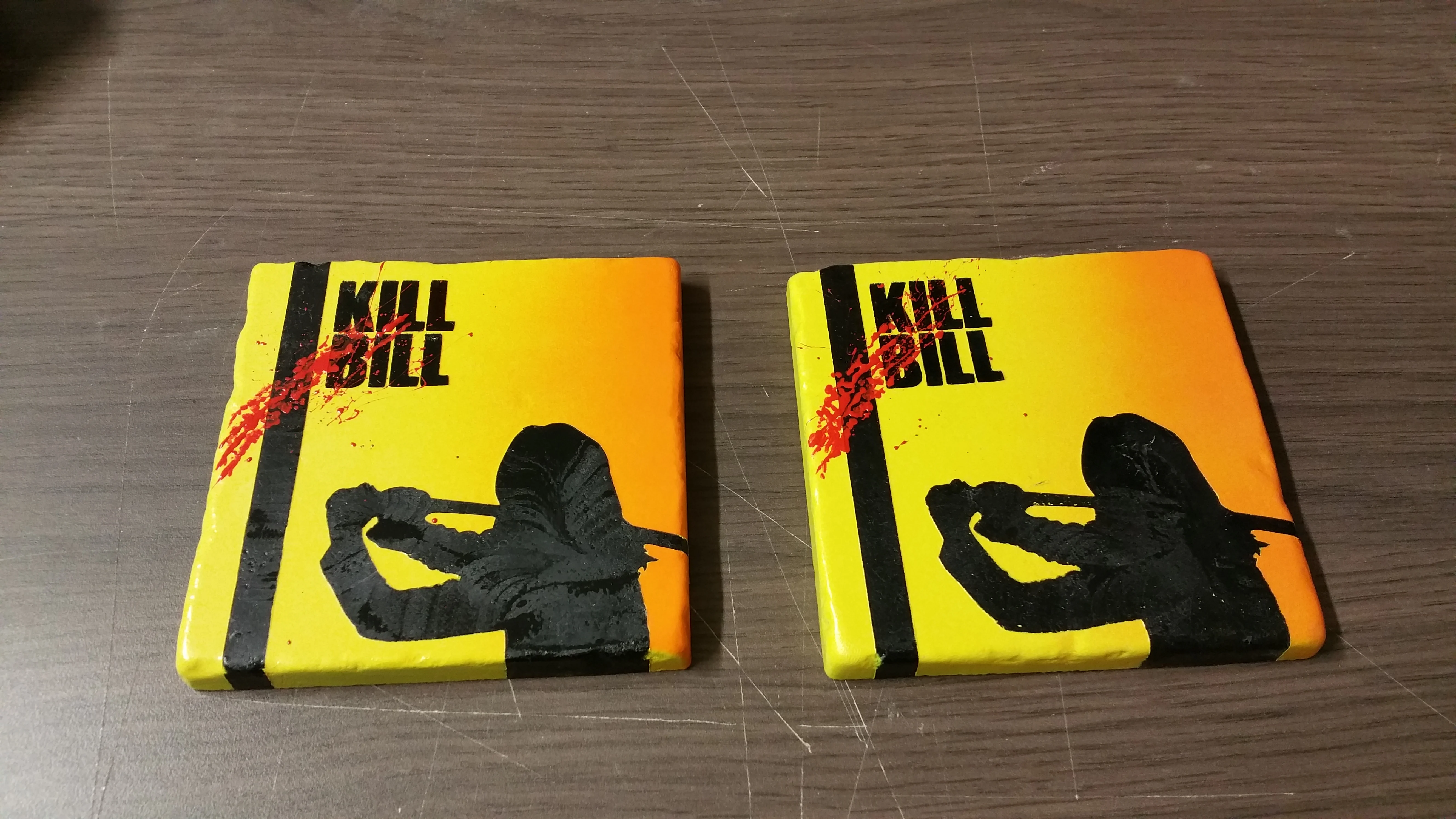Kill Bill marble coaster