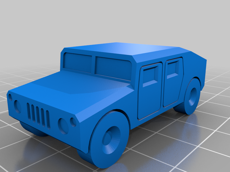 Humvee Vehicle (PRINT-IN-PLACE)
