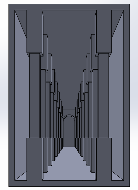 Forced Perspective Column Hallway