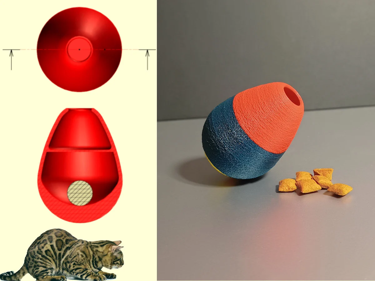 Tumbling Treats Egg (Cat Toy)