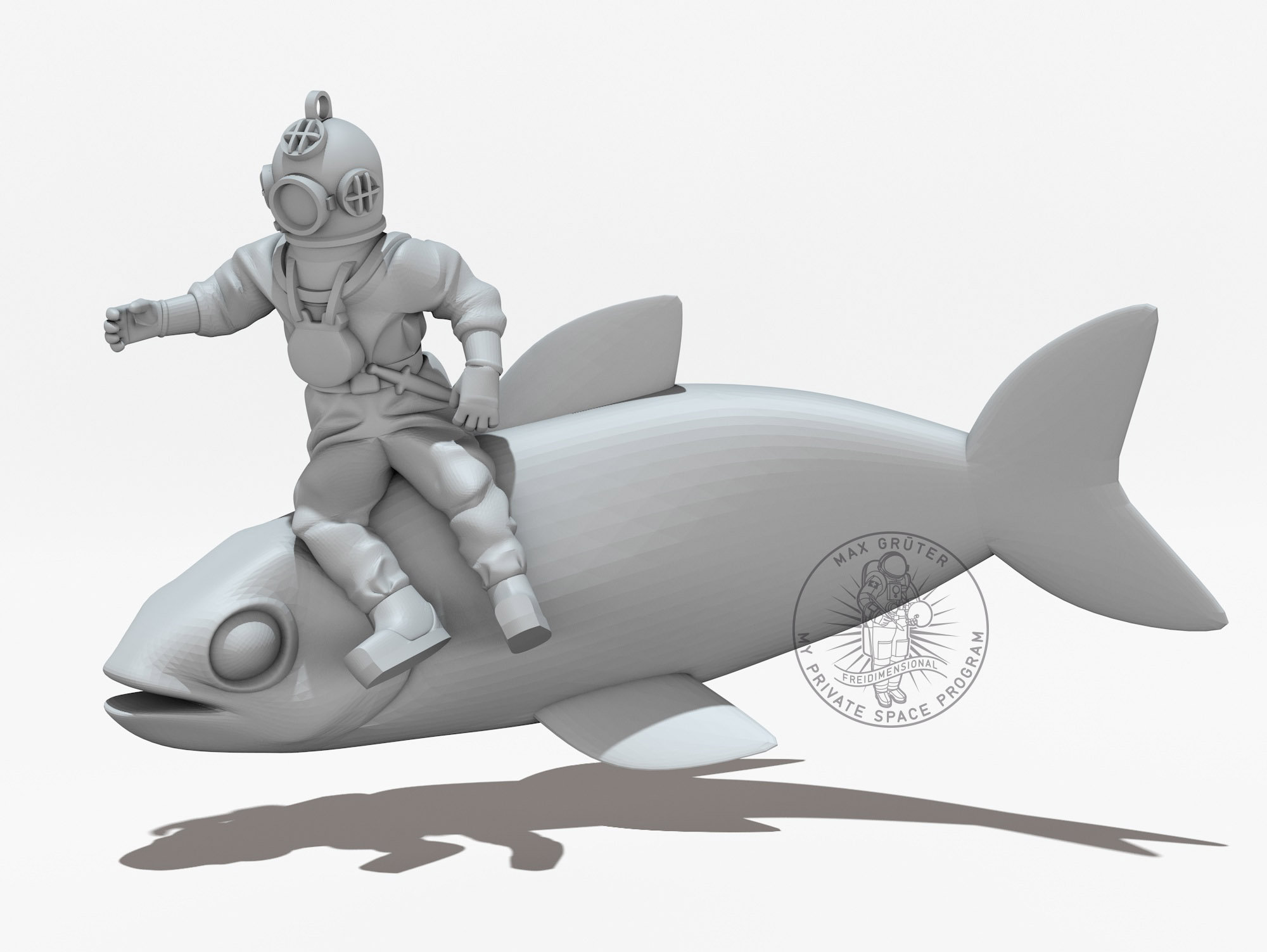 Diver & Fish Constellation