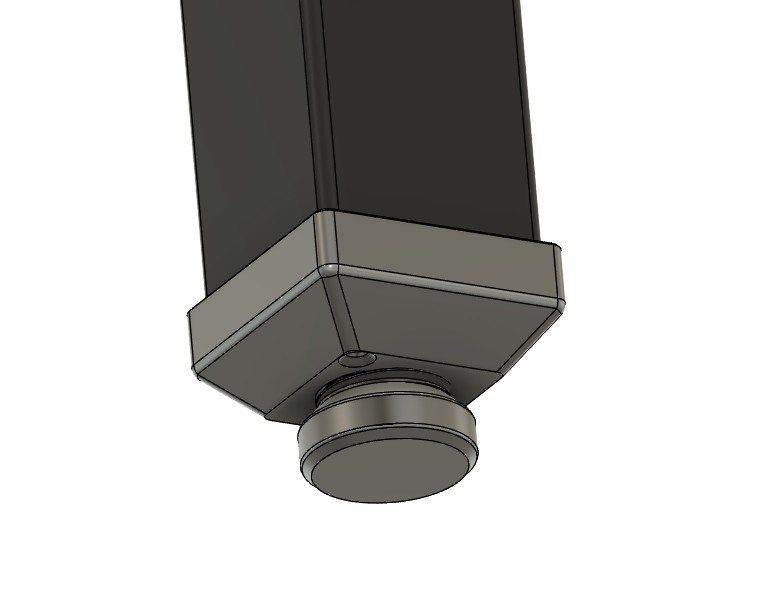 Ikea Lack adjustable legs.