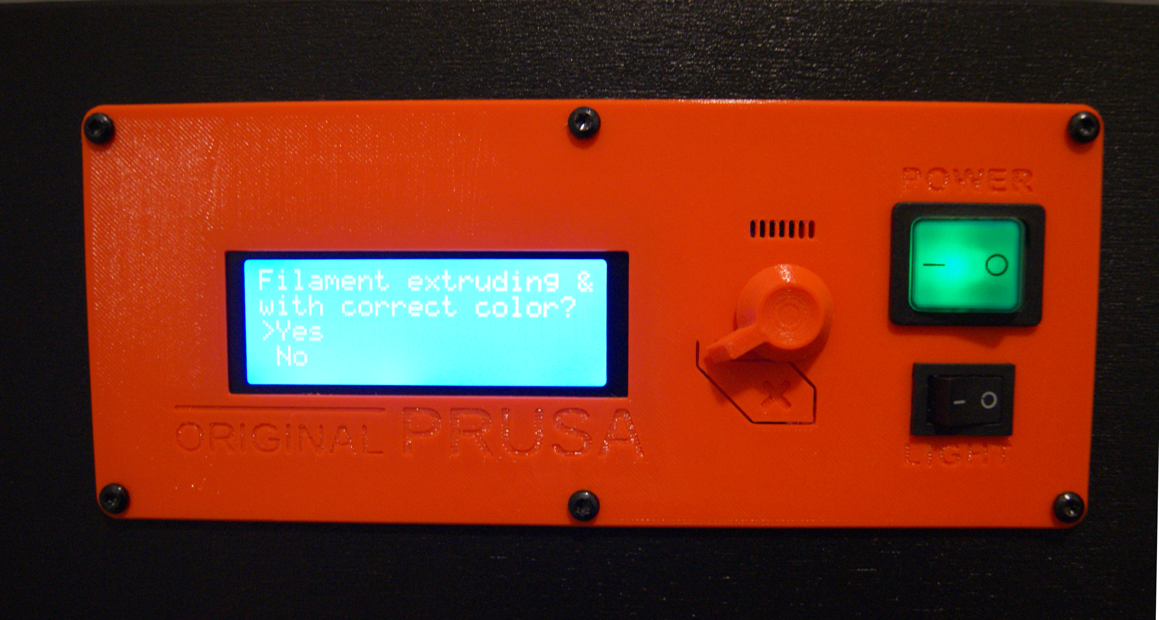 Original Prusa i3 Mk3 - Build-in LCD Plate