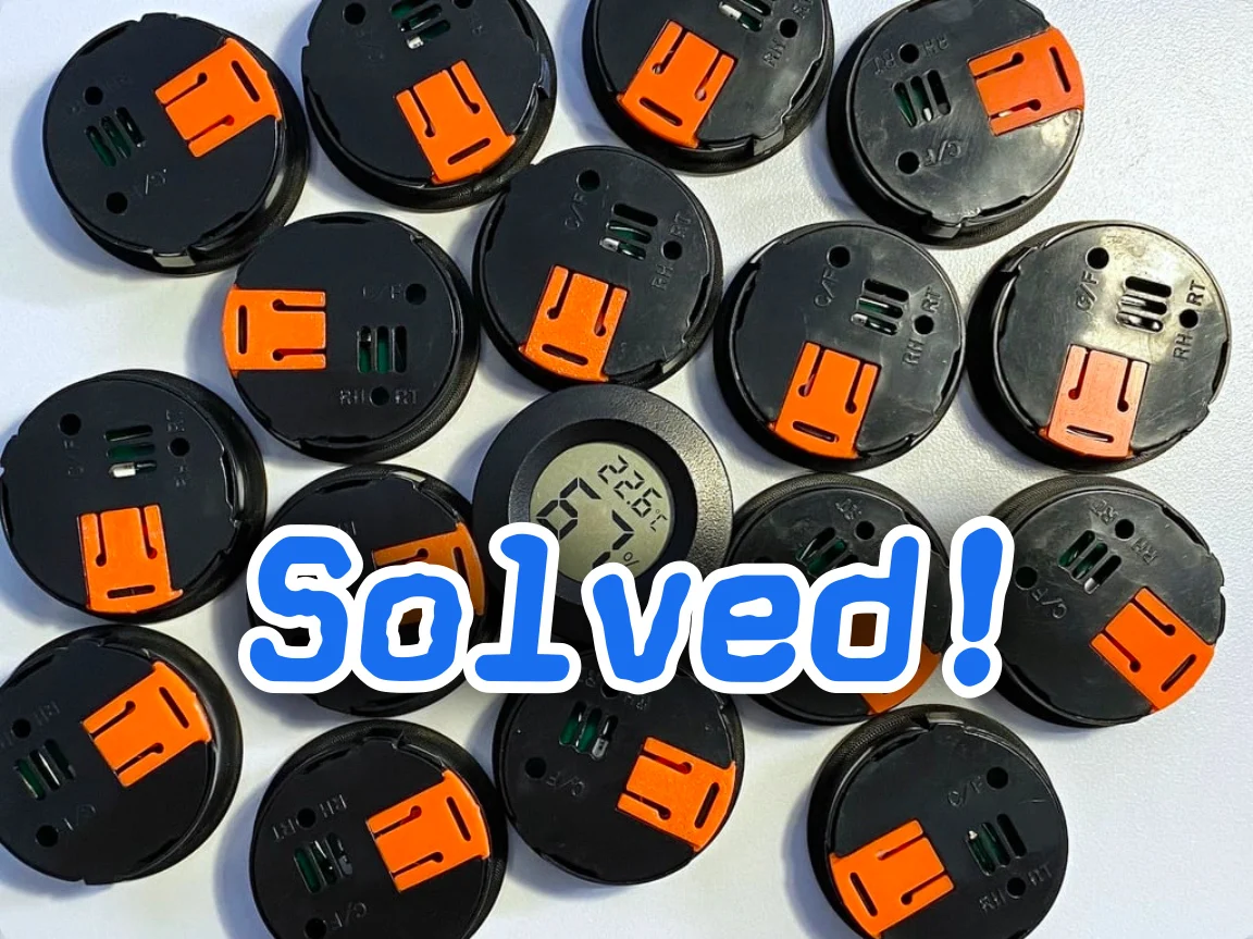 Secure Hygrometer Battery Cover