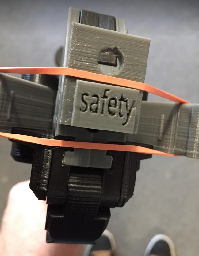 Adderini Pistol, Safety Plug. Stop bolts