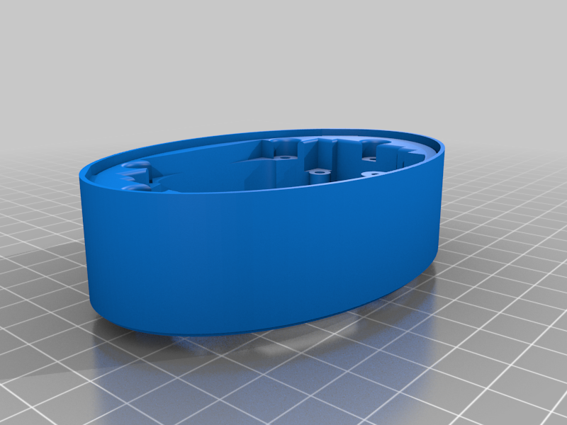 Smartspeaker extension base for Amazon Basics elliptical speaker housing, using the Wyoming Satellite or similar Pi 2W based mods