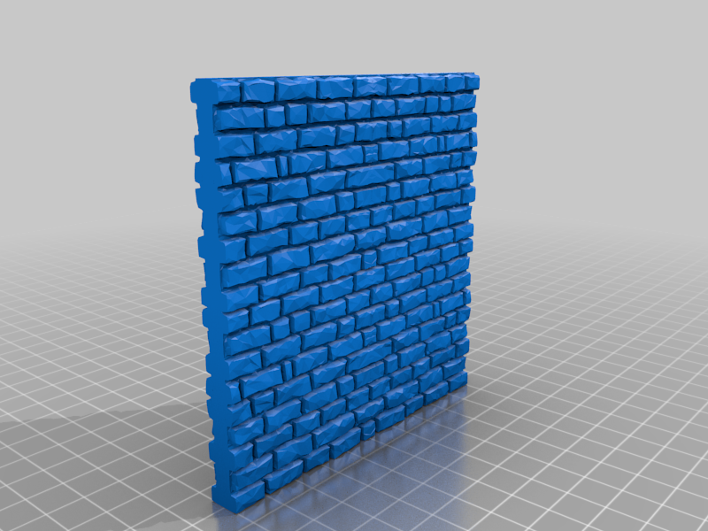 Medieval Stone Wall 28mm Scale - 10x10cm