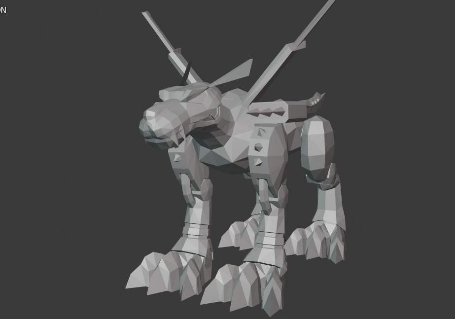 Metal Garurumon - Digimon (See Description!)