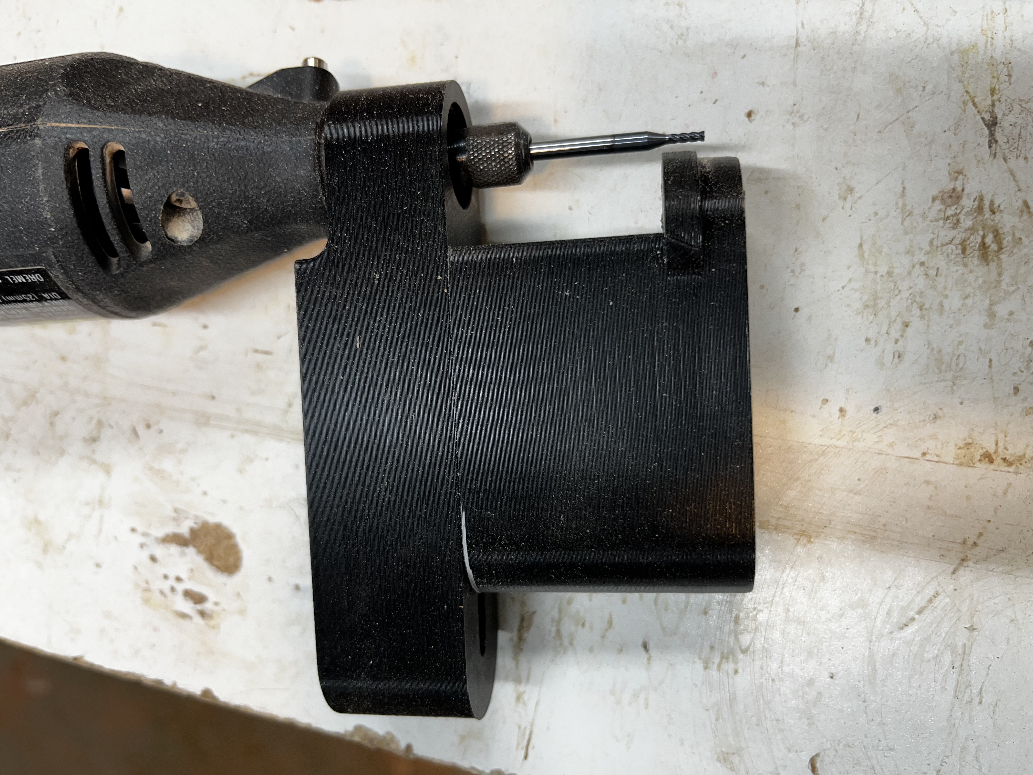 Dremel base for Purfling cutting