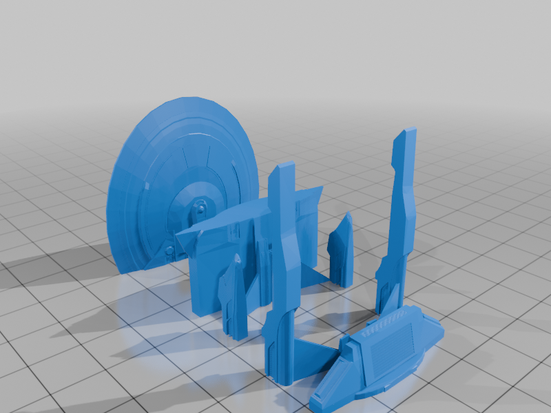 Echelon-class starship for FDM printers
