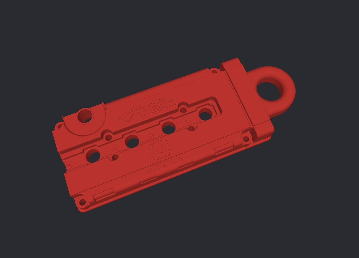 B18C Honda Acura Valve Cover Keychain