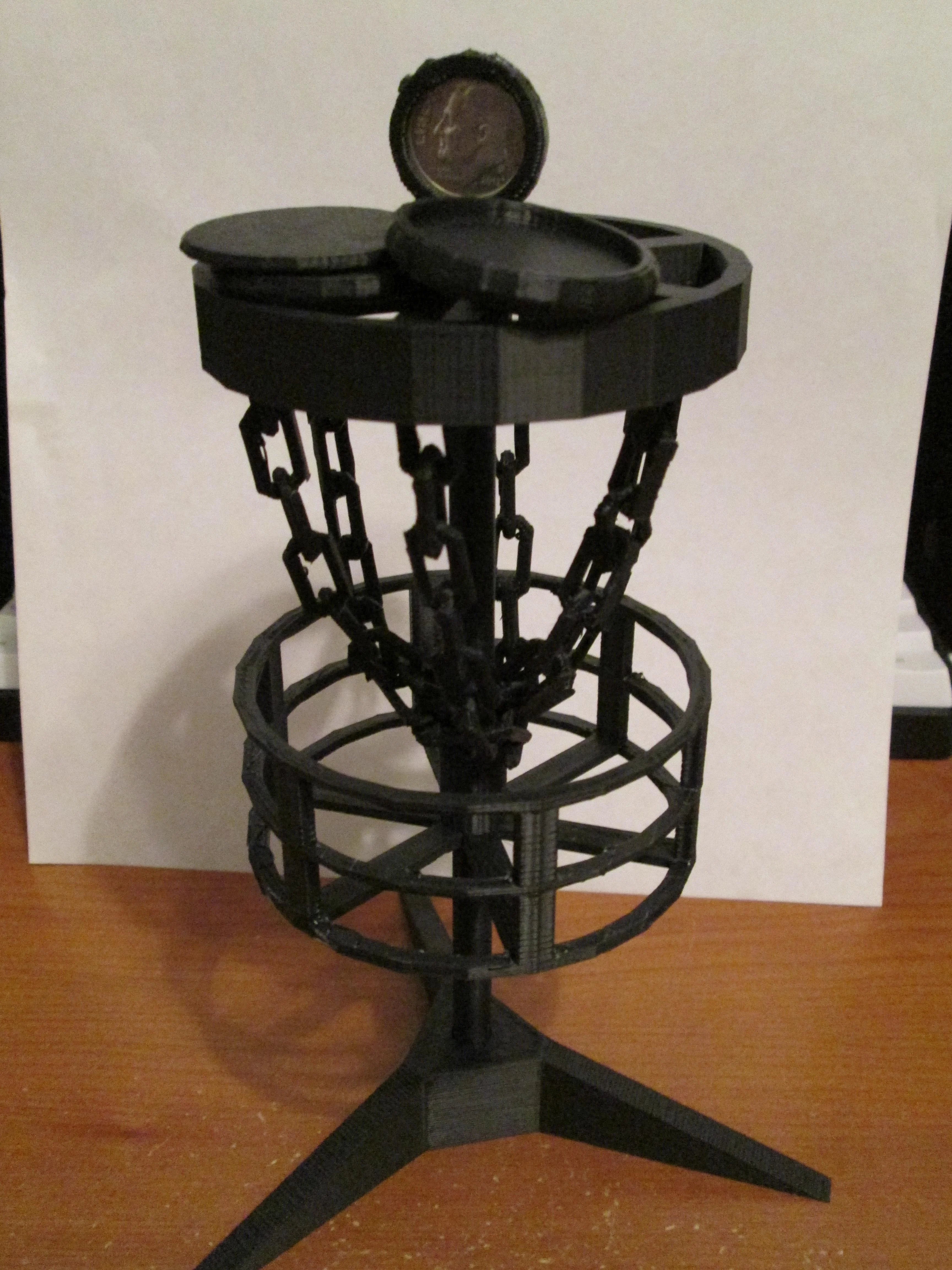 Desktop Disc Golf Basket