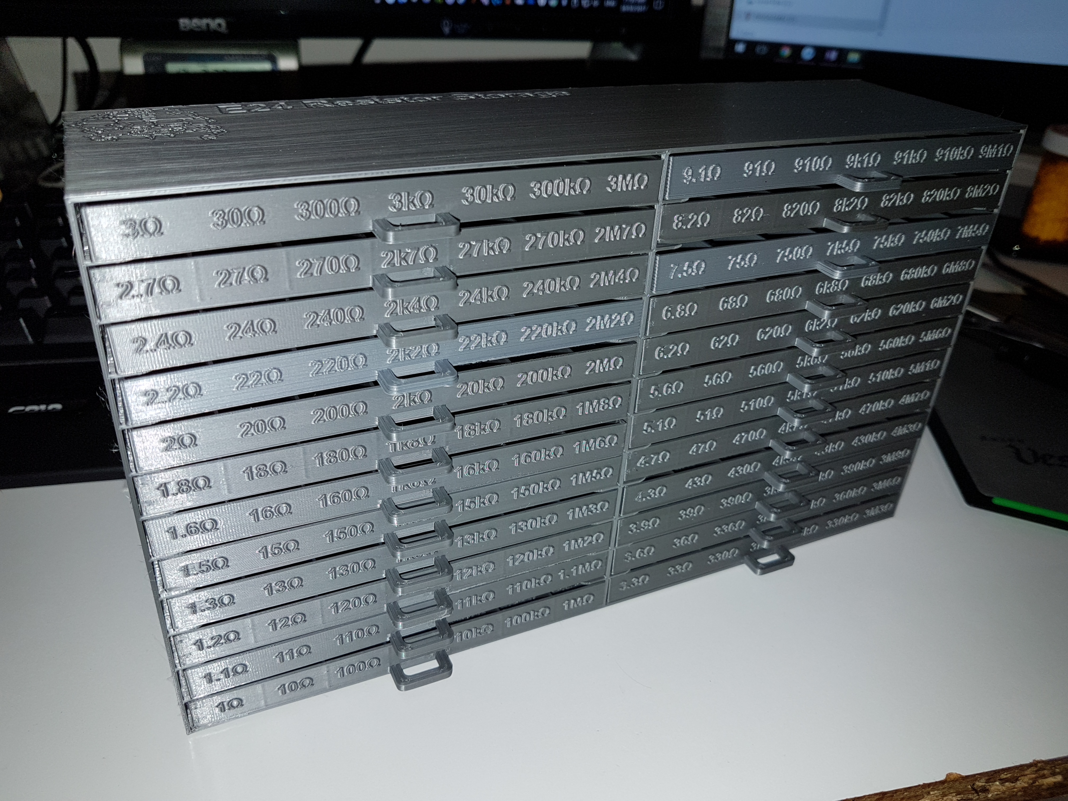 Resistor Storage Drawers (E24 series)
