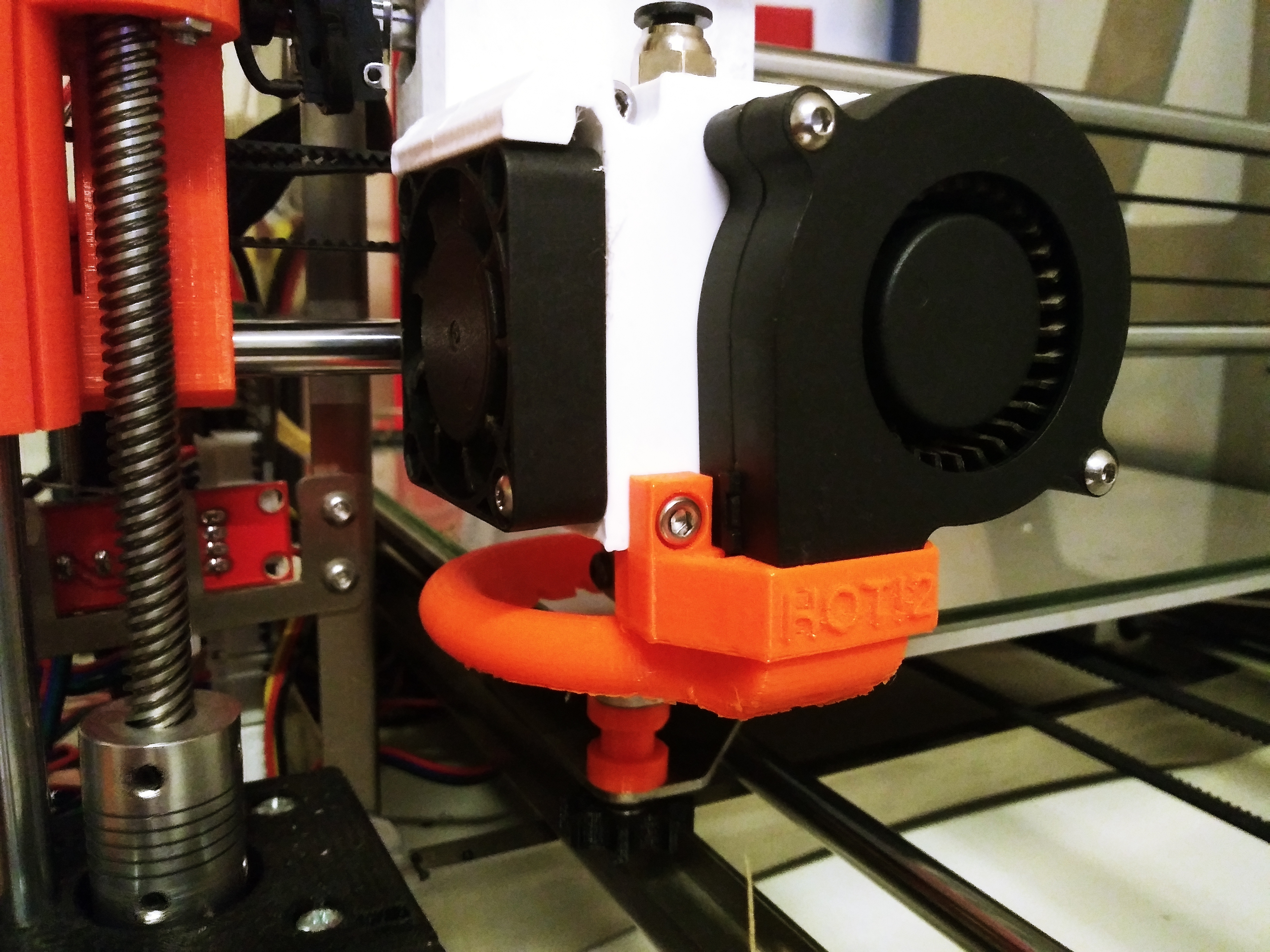 E3D Volcano fan shroud for Original Prusa i3 MK2/2S/3