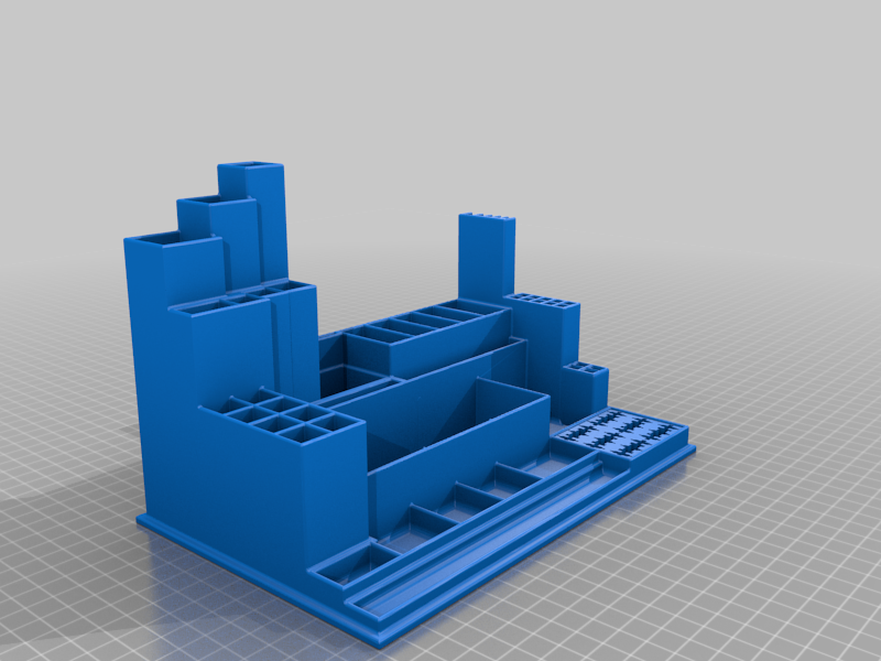 Desktop Tool Tray Organizer remix with memory card area
