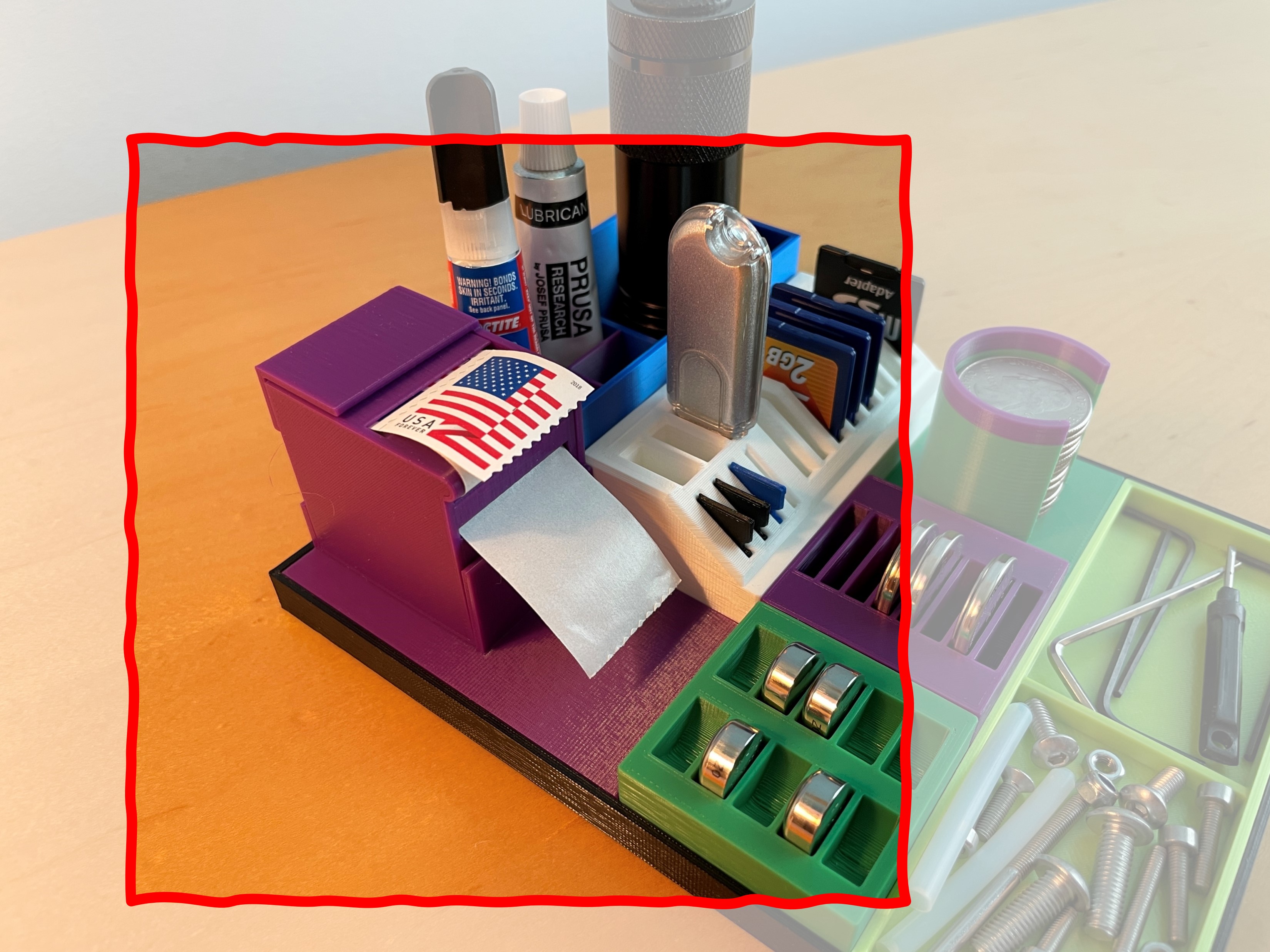 Daves Modular Organizer-Stamp Dispenser and Cover (Remix)