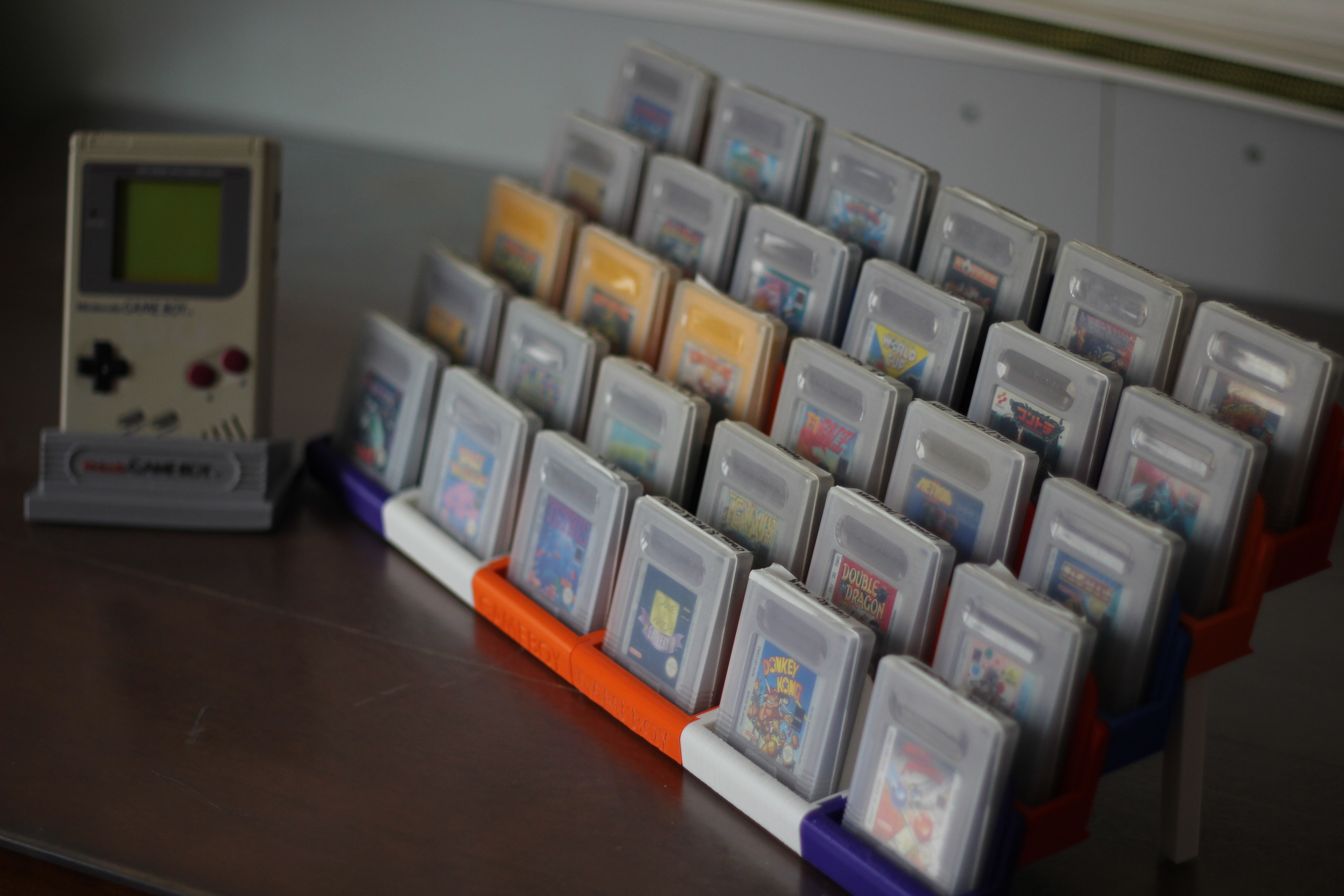 GameBoy and Advance Games Cartridge modular snapfit showcase stand