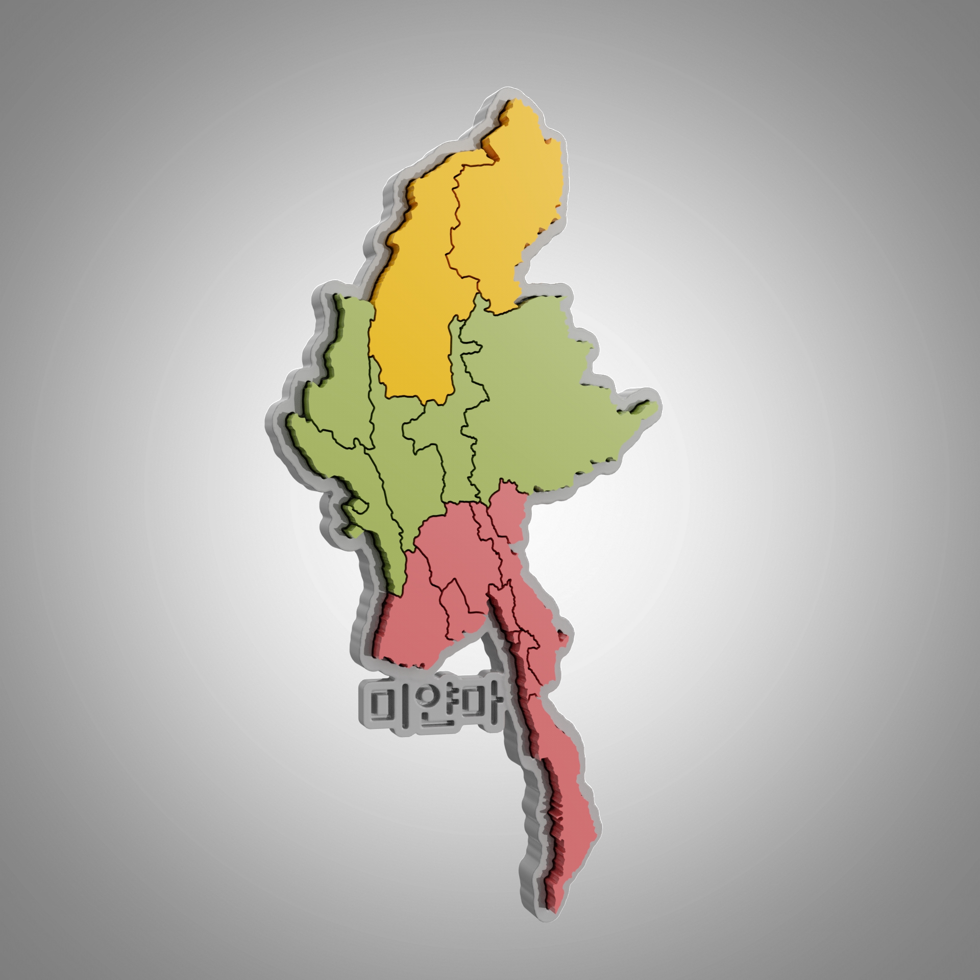 Myanmar map puzzle