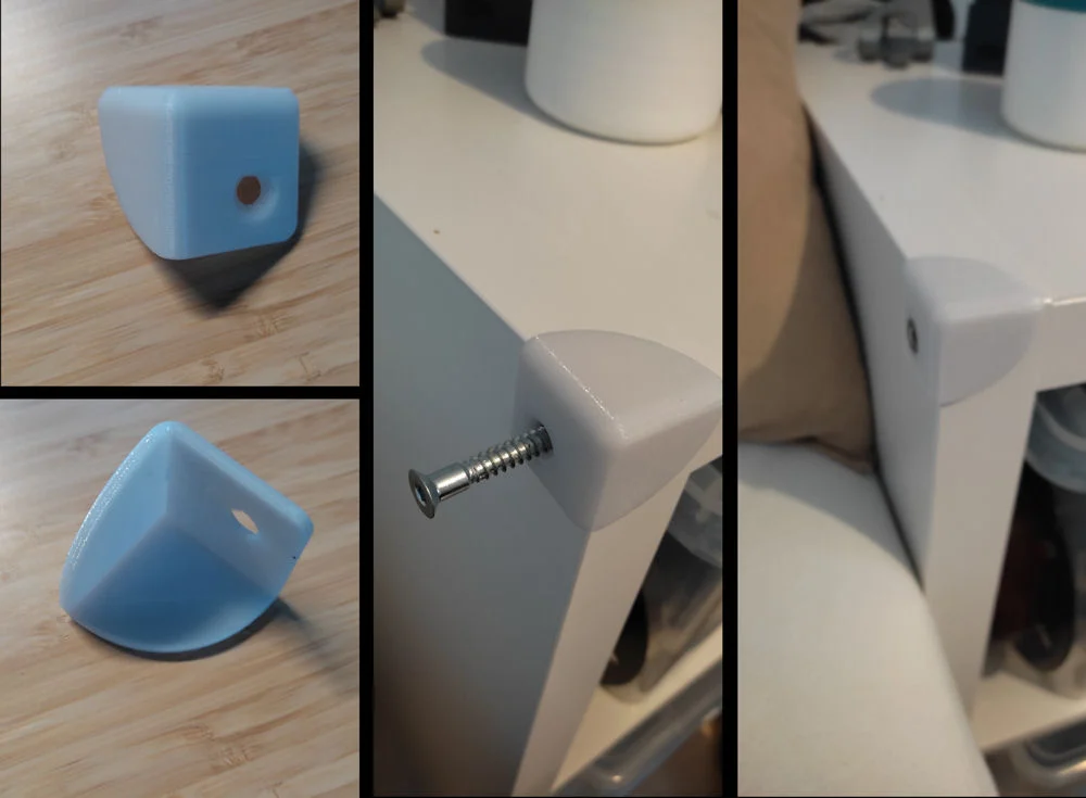 Ikea KALLAX corner protection ( no glue )