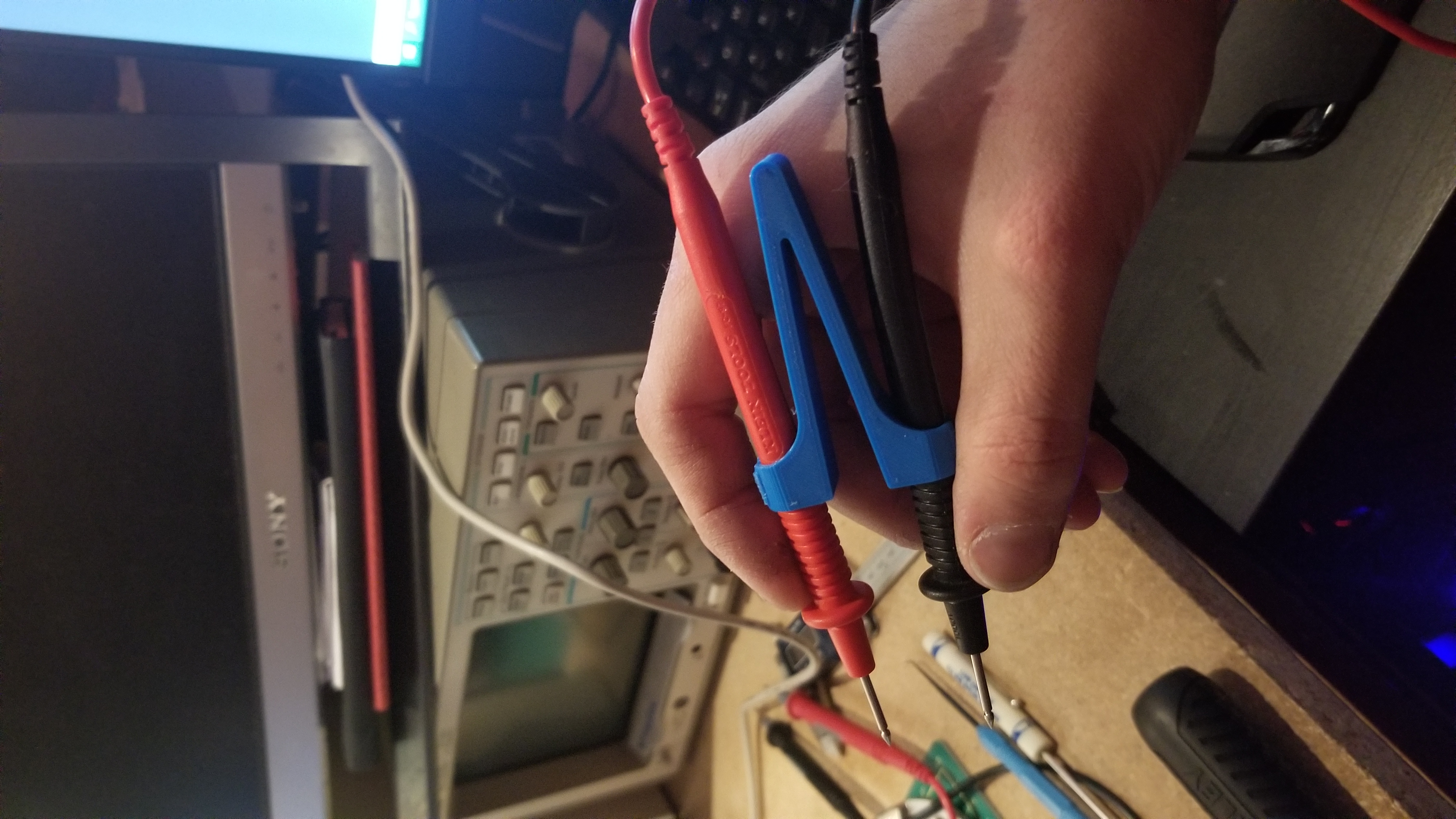 Multimeter Probe Tweezer Adapter