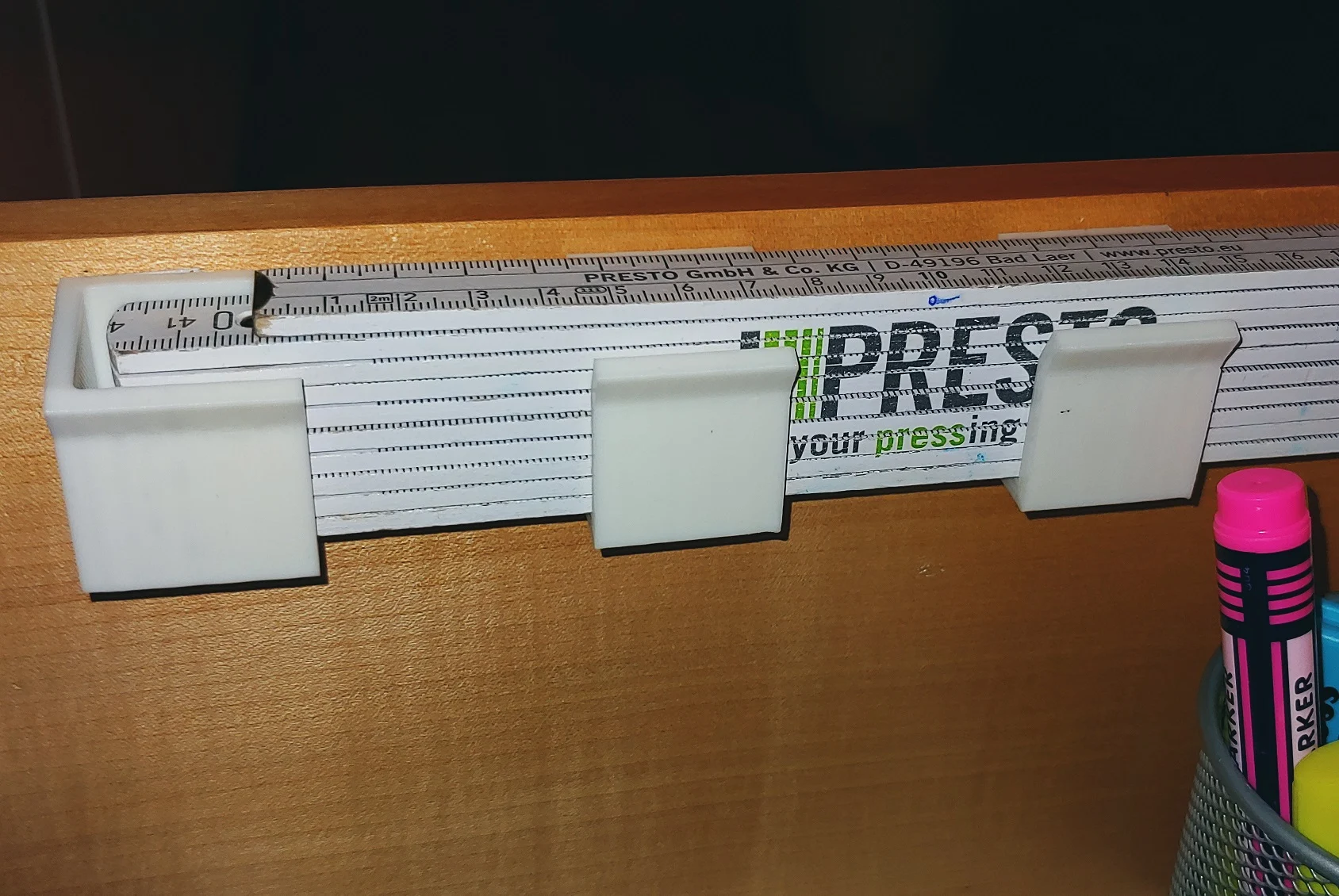 Halter Meter folding rule mount