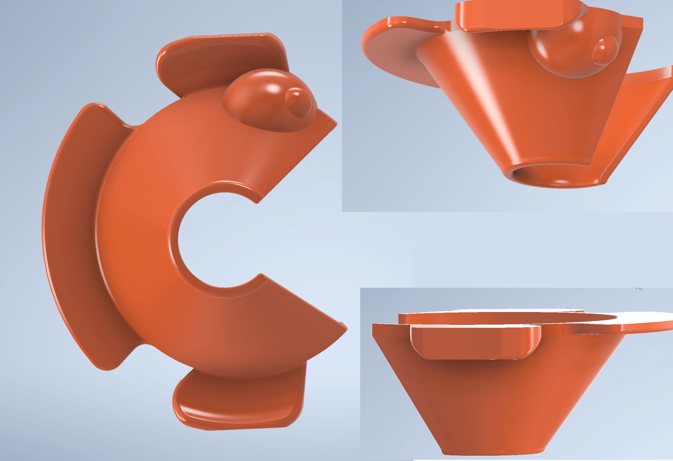 Funnel Fish - Dry shake helper funnel scoop