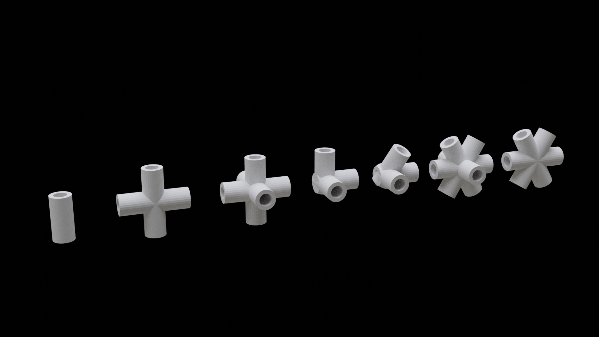 Building straw connectors