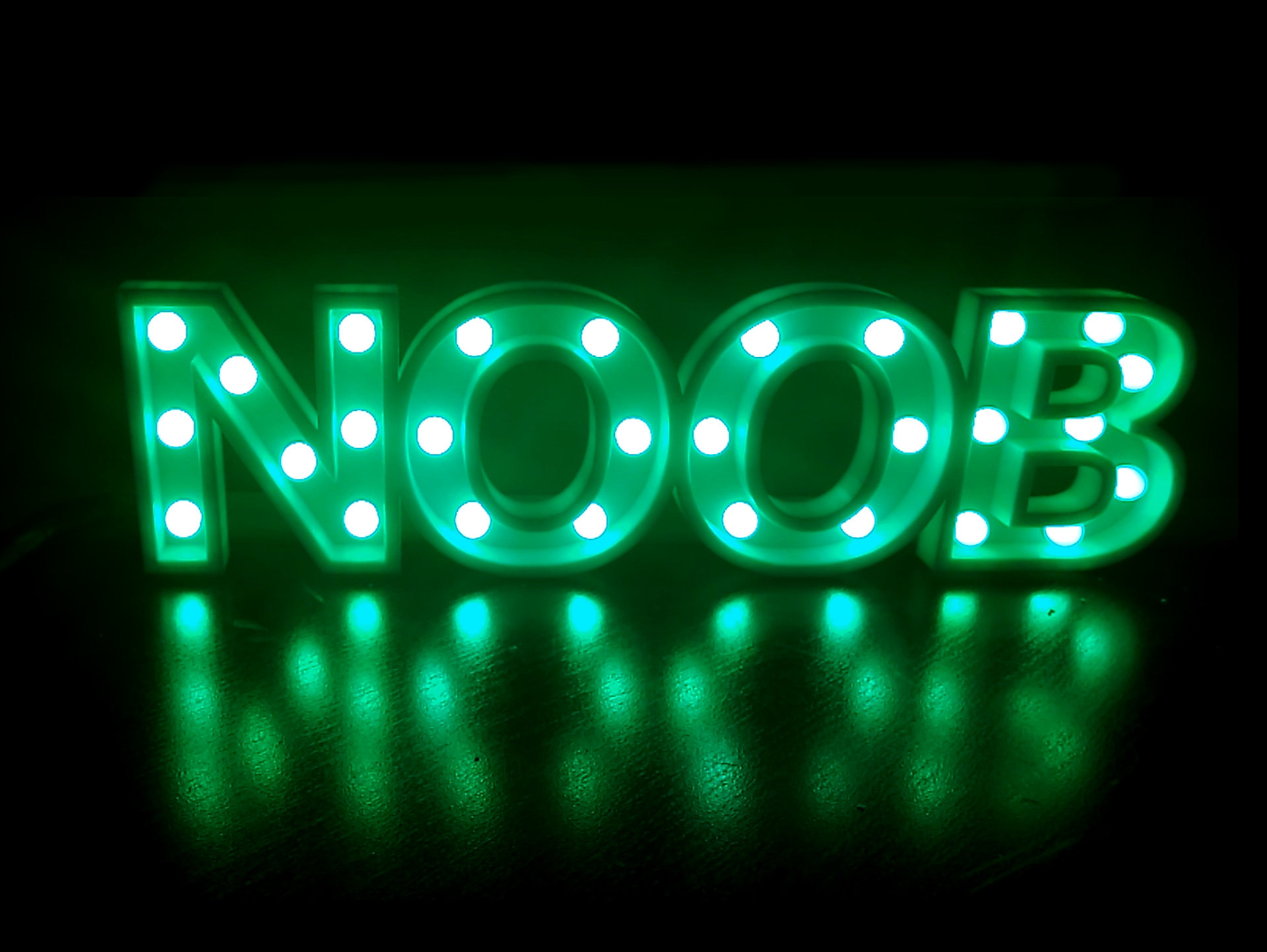Noob LED Sign