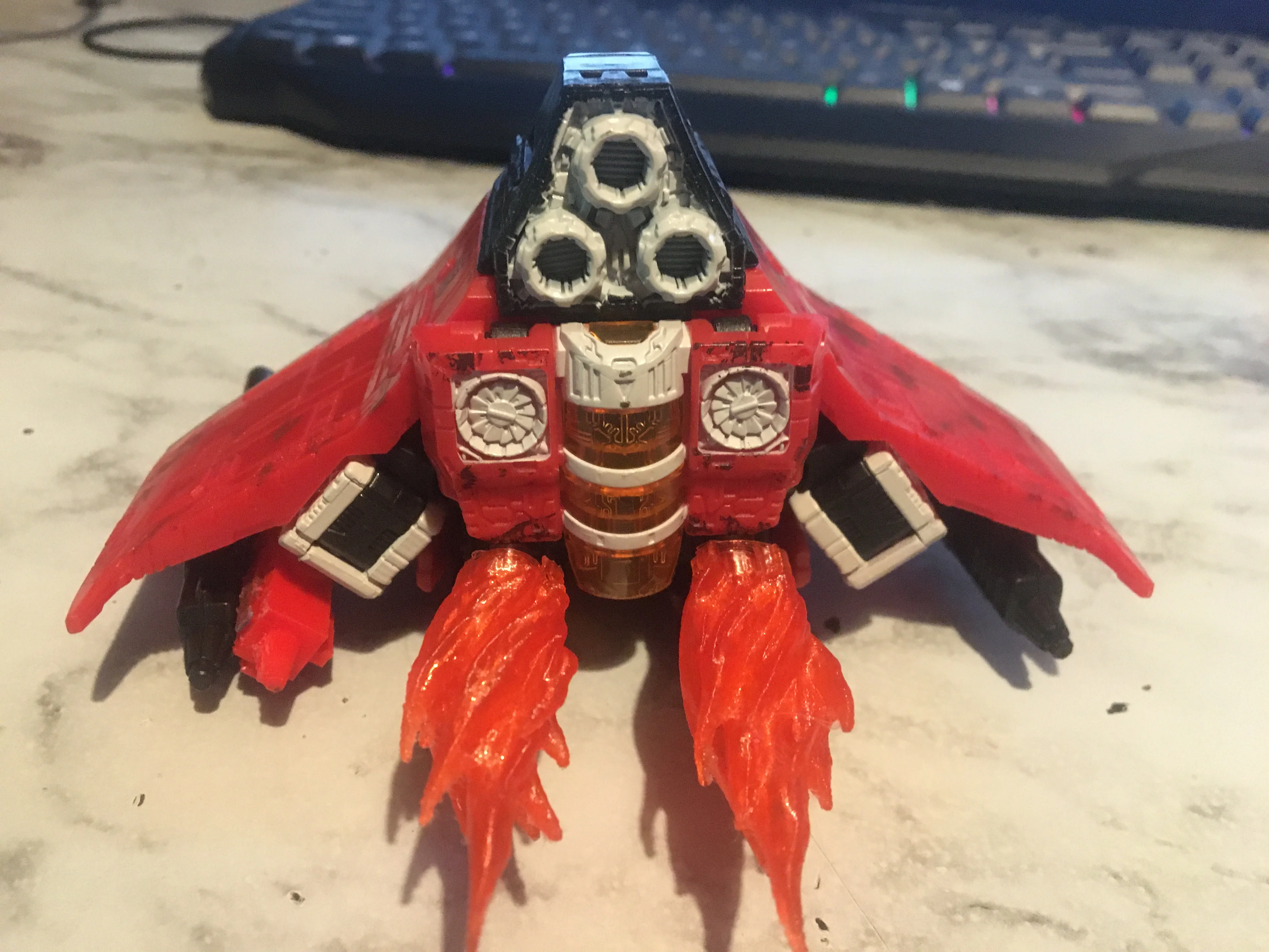 Transformers Siege/Earthrise Seeker exhaust/flame