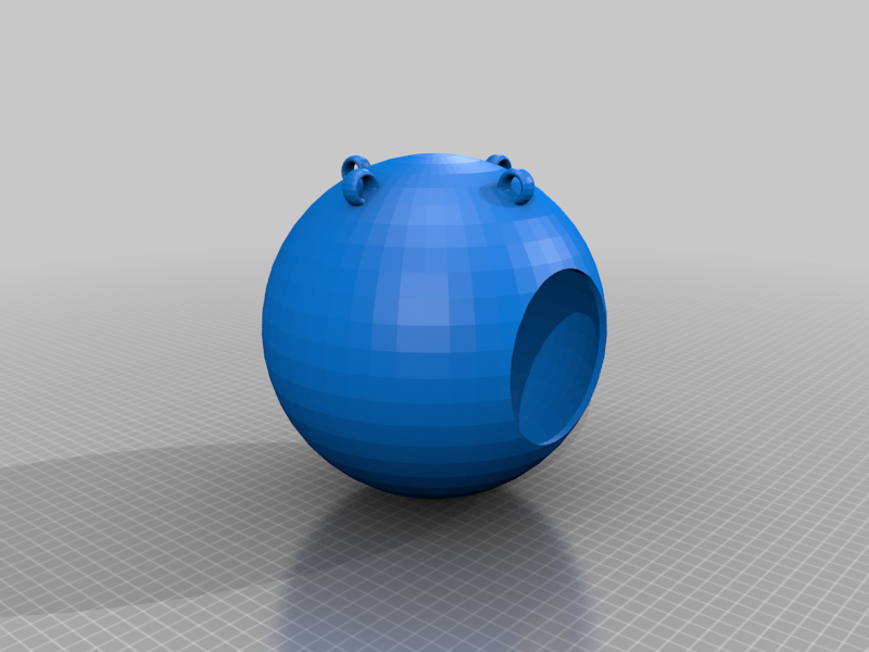 Advanced hanging ball for rats