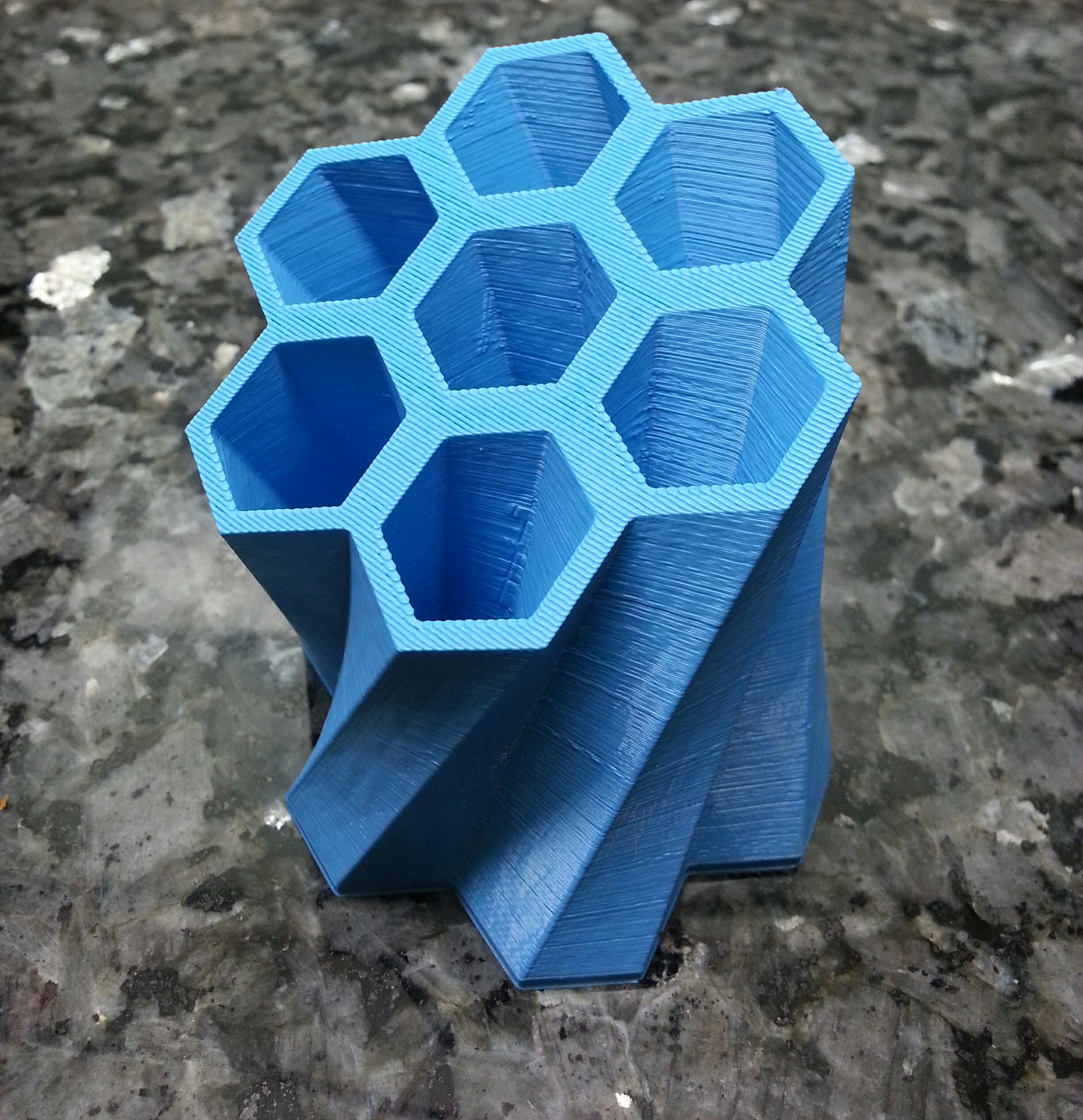 Stationery Holder - Skewed Honey Comb Design