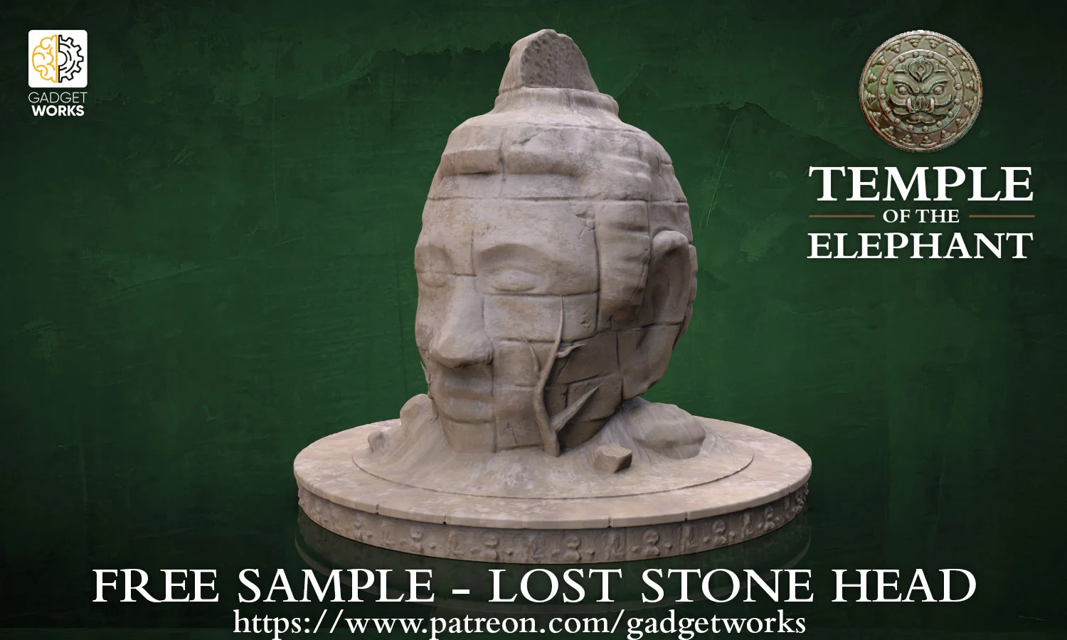 Lost Stone Head Statue
