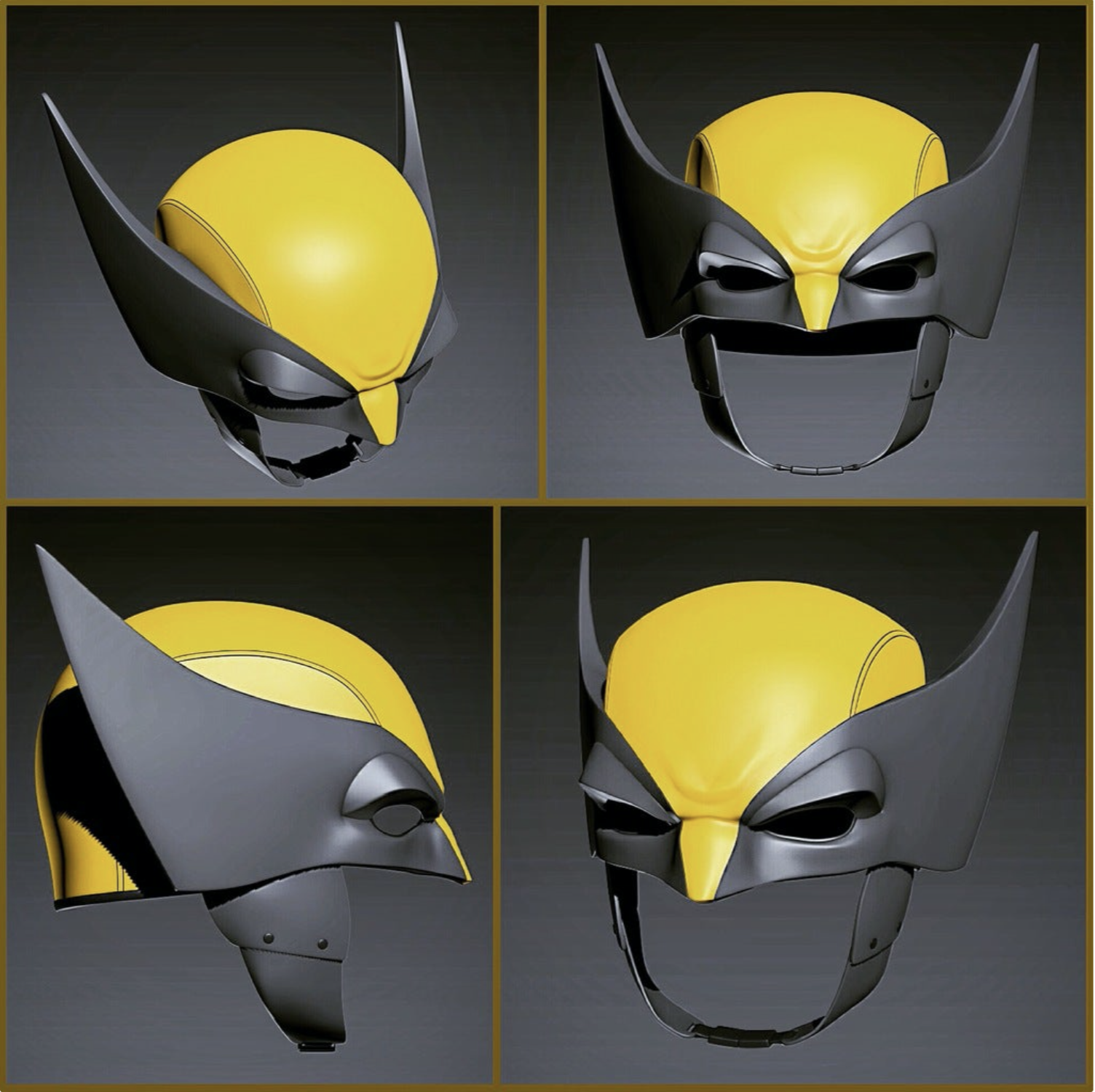 Wolverine Helmet (8 Parts)