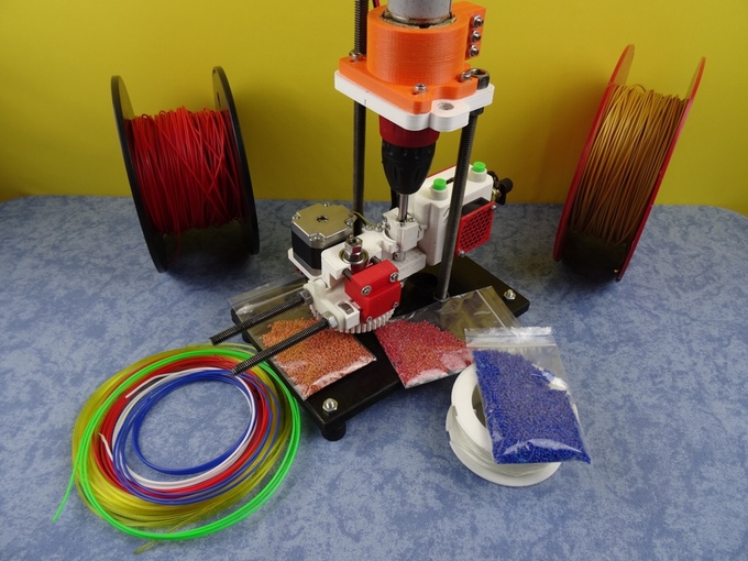3D Printed Open Source MultiMaterial UPcycler : SHRED-Buddy3D