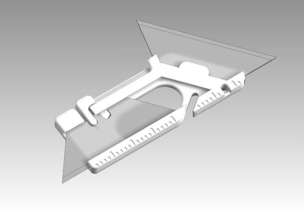 KUT EDC Tool Version (Utility Knife + Scraper + Wire/Cord Cutter)