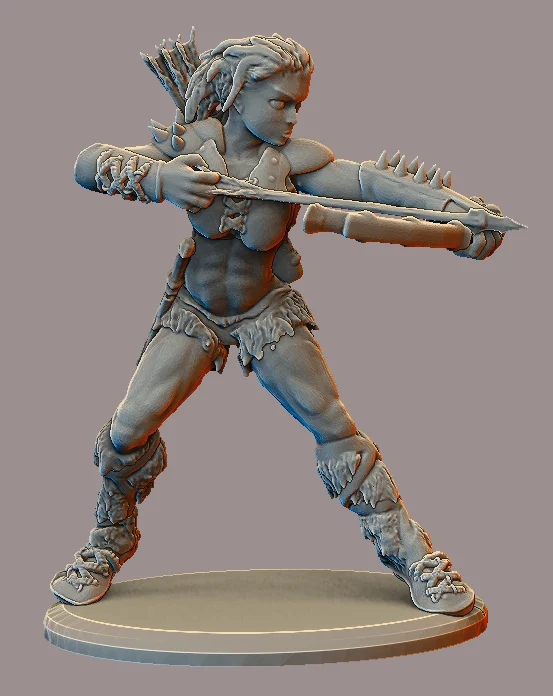 Female Barbarian in +3 Chauvinistic Armor
