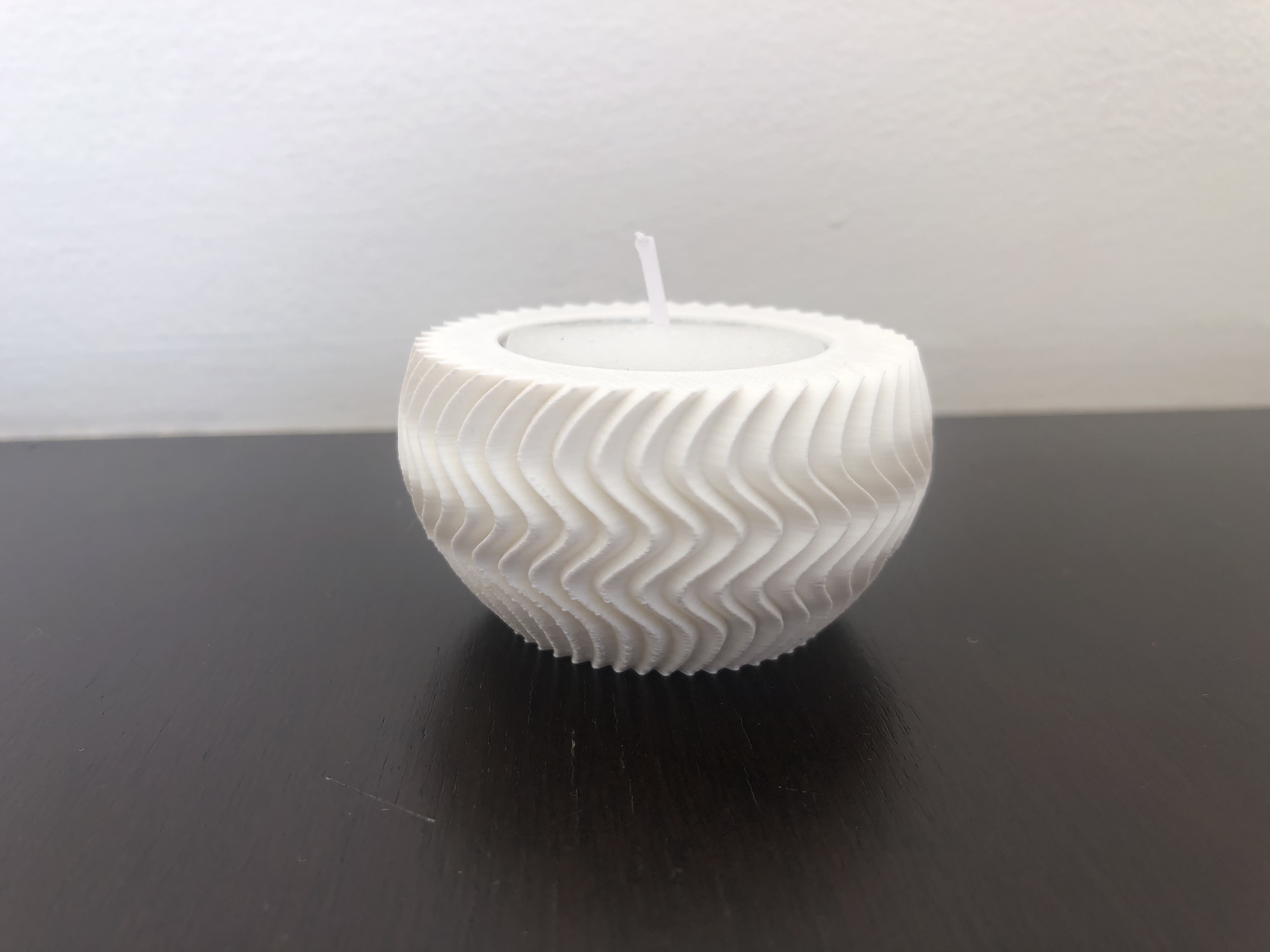 Wave star patern candle holder - Candelabro con patron ondulado