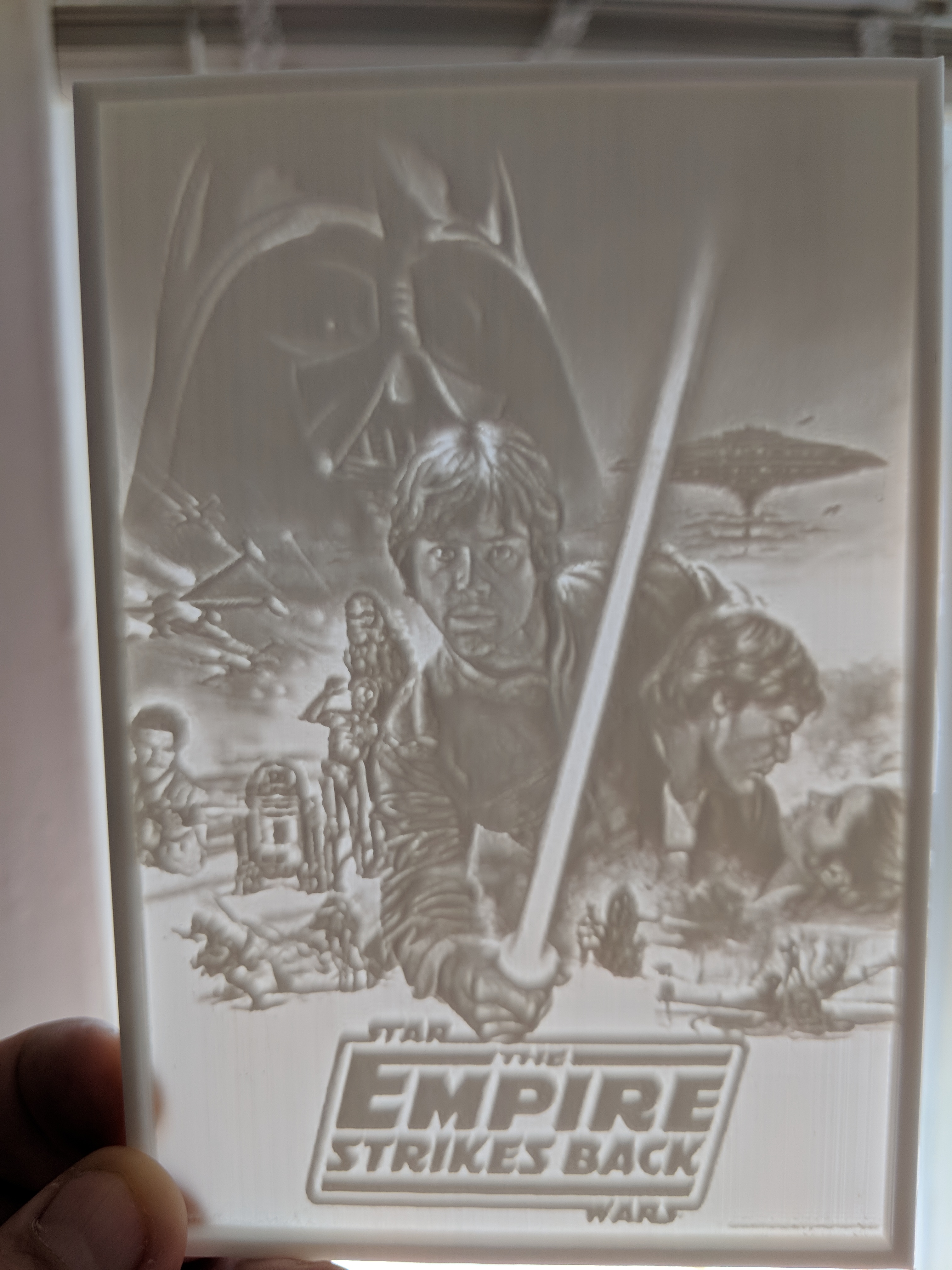 Empire Strikes Back Lithophane