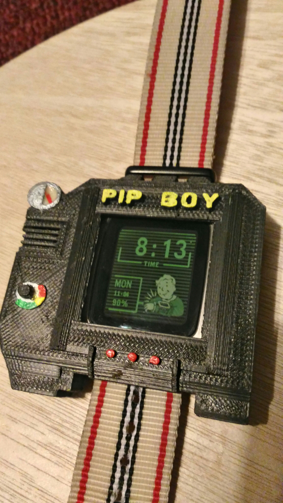 Pebble Time Pip Boy Case
