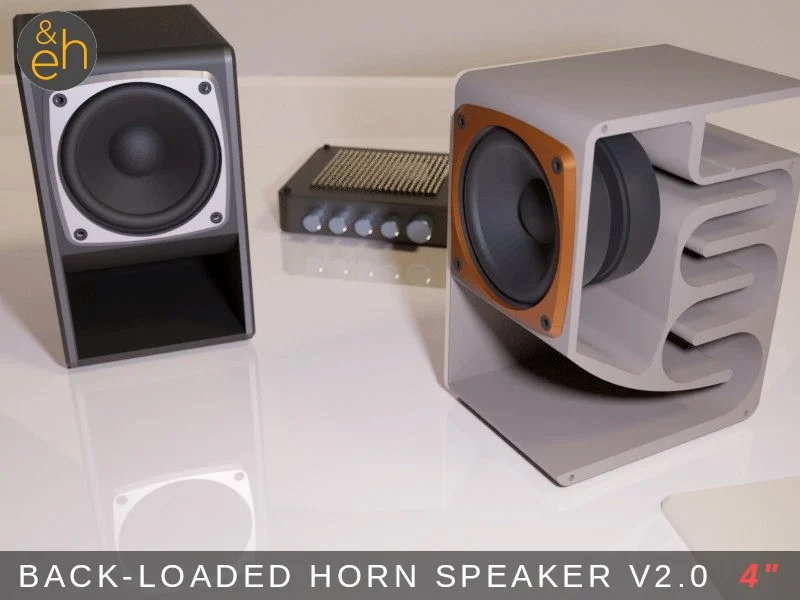 4" Back Horn Speaker V2.0 - Bluetooth, Active, Passive
