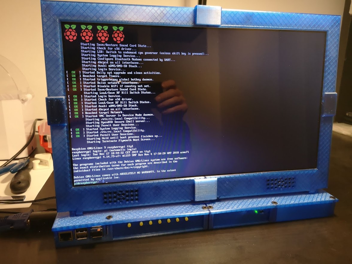 v53 v56 Board LCD Case Raspberry Pi 4 All in One