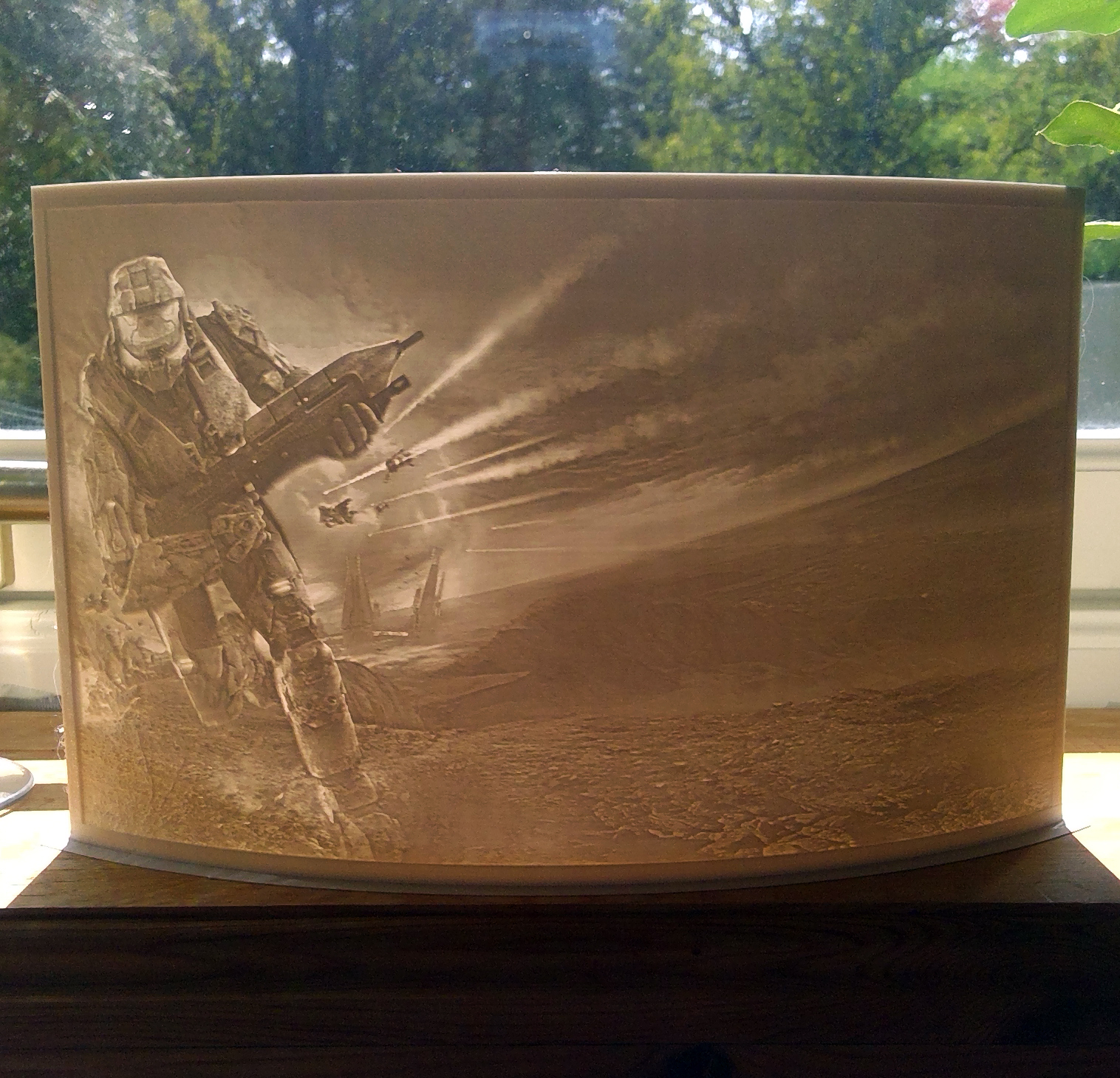 Halo 3 Wallpaper Lithophane