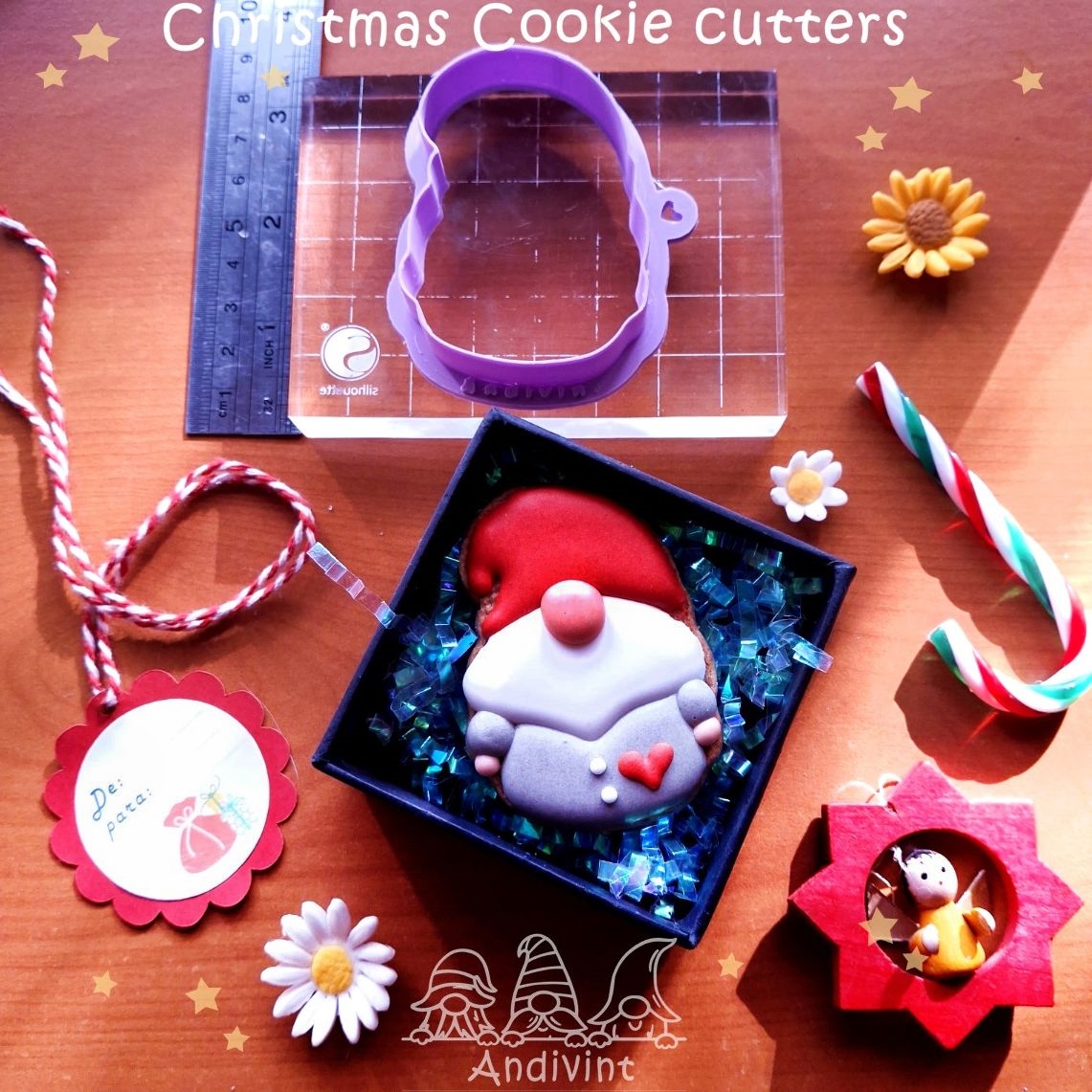 Gnome cookie cutter, cortador de galletas de gnomo